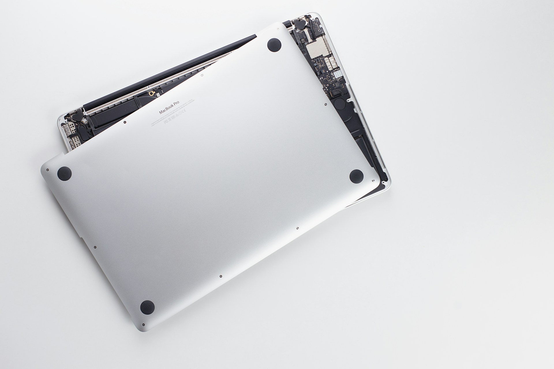 Donated laptop ready for refurbishment